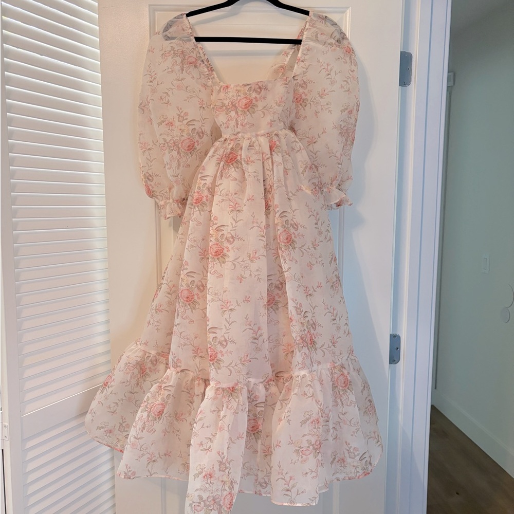 Selkie dress light pink / puffy